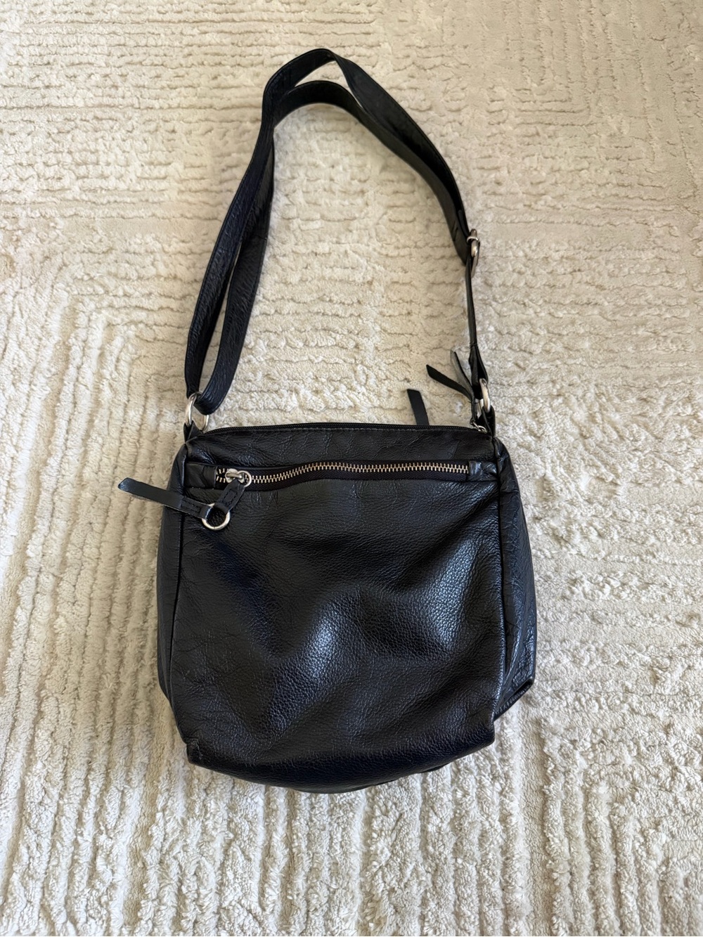 Great American Leather Works Classic Black Women's Crossbody Bag